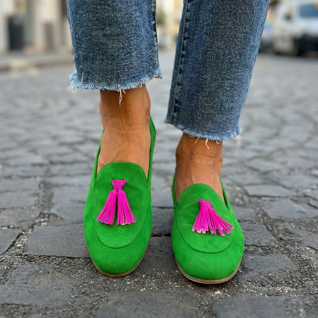 Tassel-embellished loafers with playful detailing for women | Mandy