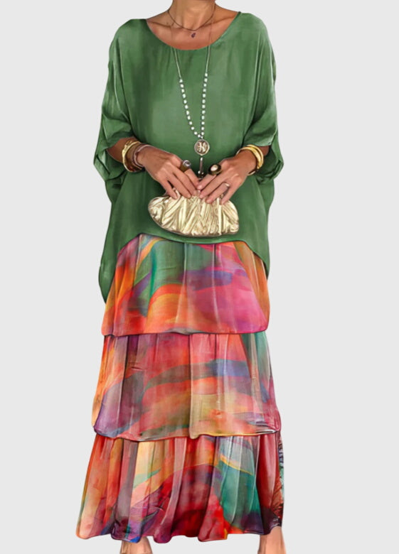Long flowing elegant dress for women | Clara