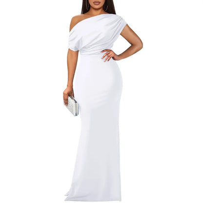 Elegant off-shoulder bodycon evening gown for women | Roselyn -8