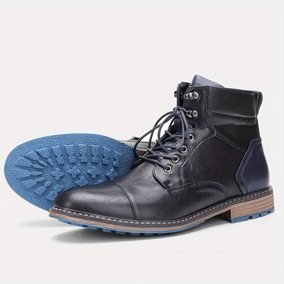 Heritage brogue boots with classic detailing for men | Maxwell
