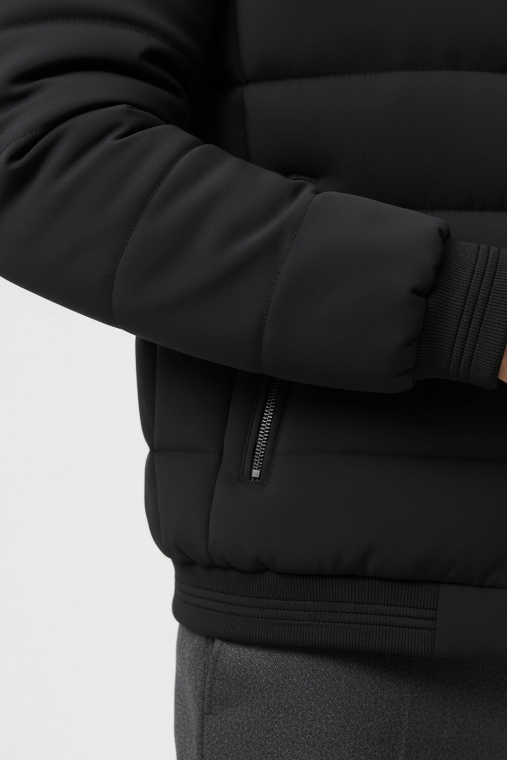 Stand-collar puffer jacket for men | Caurelle -2
