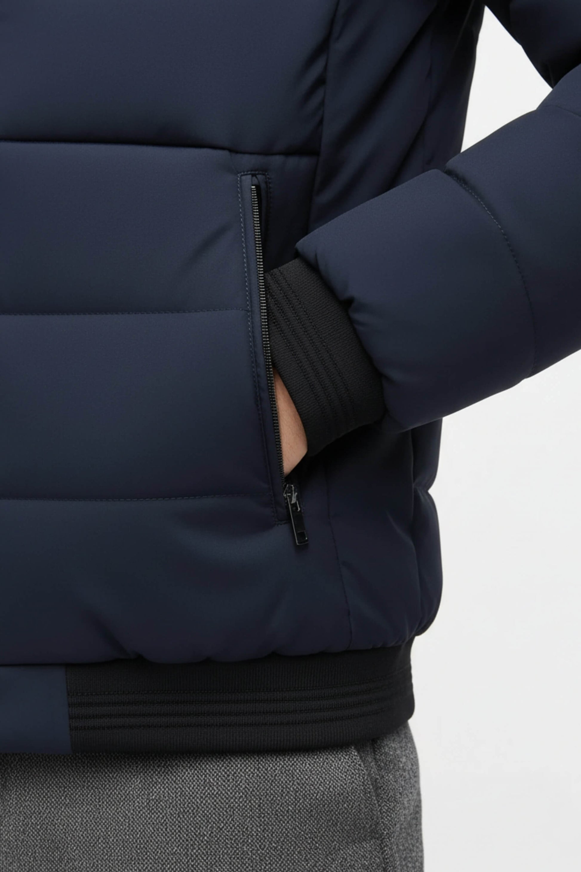 Stand-collar puffer jacket for men | Caurelle -5