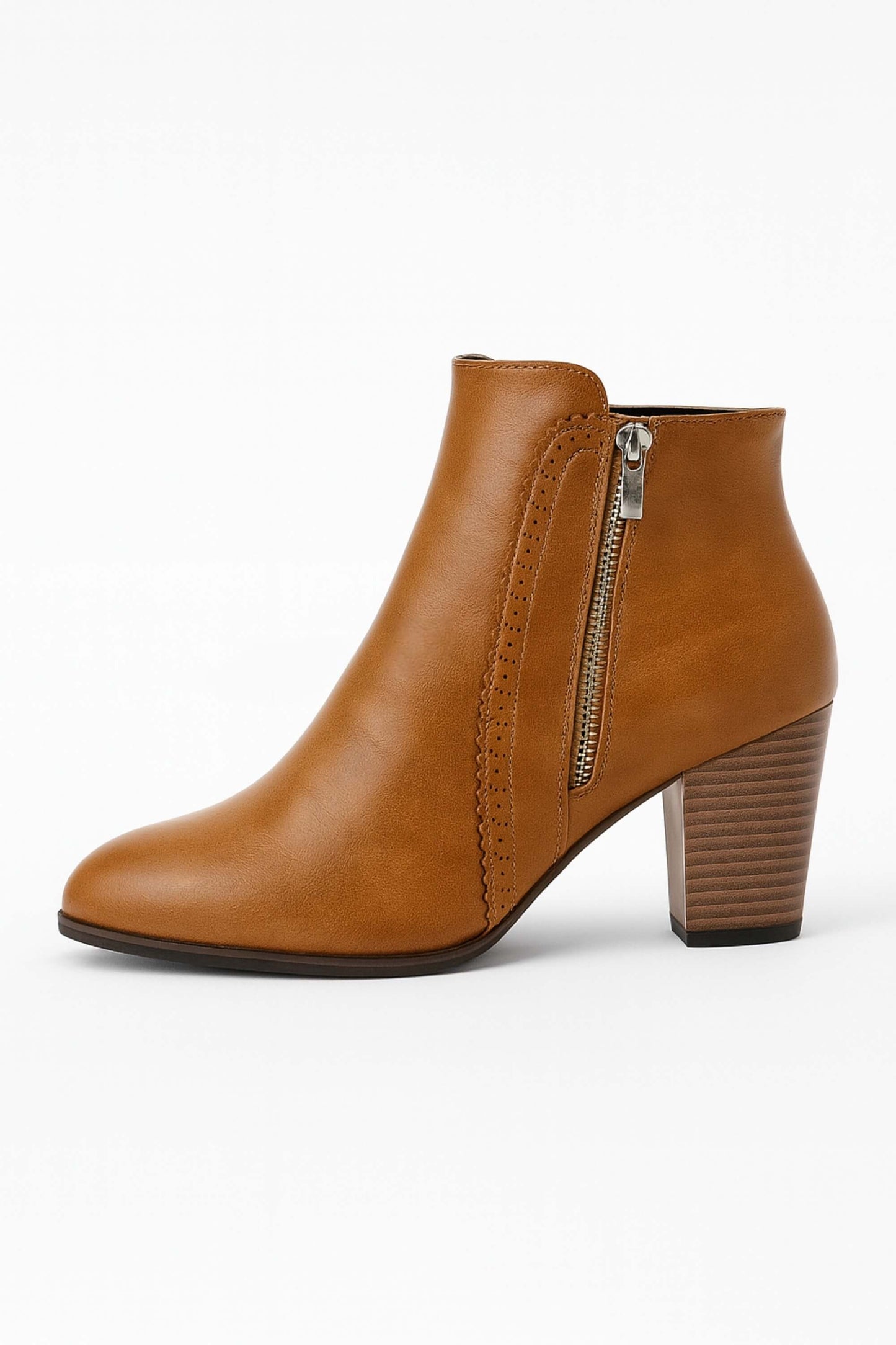 Ankle boots with chunky mid-heel for women | Caurelle