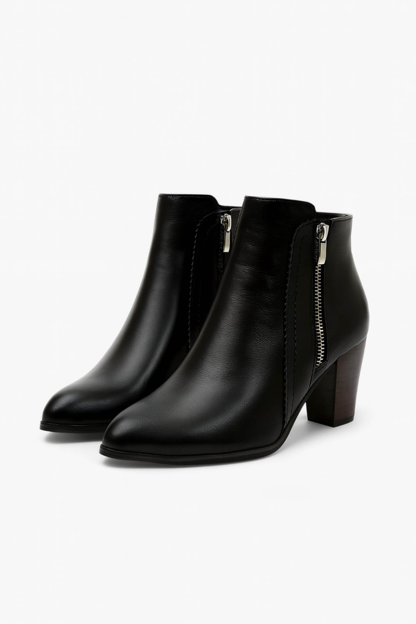Ankle boots with chunky mid-heel for women | Caurelle