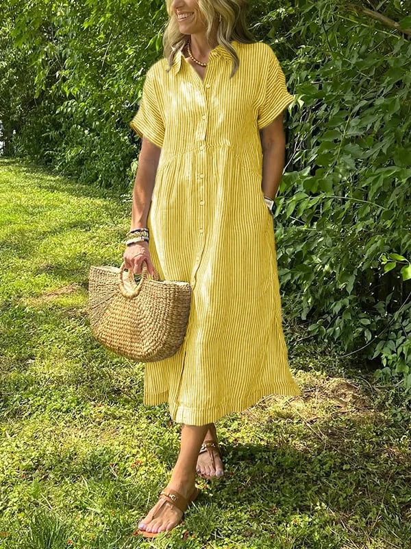 Relaxed elegant everyday maxi dress for women | Ruby -2