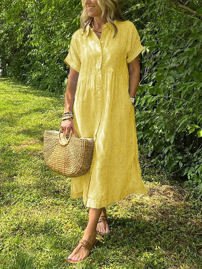 Relaxed elegant everyday maxi dress for women | Ruby -2