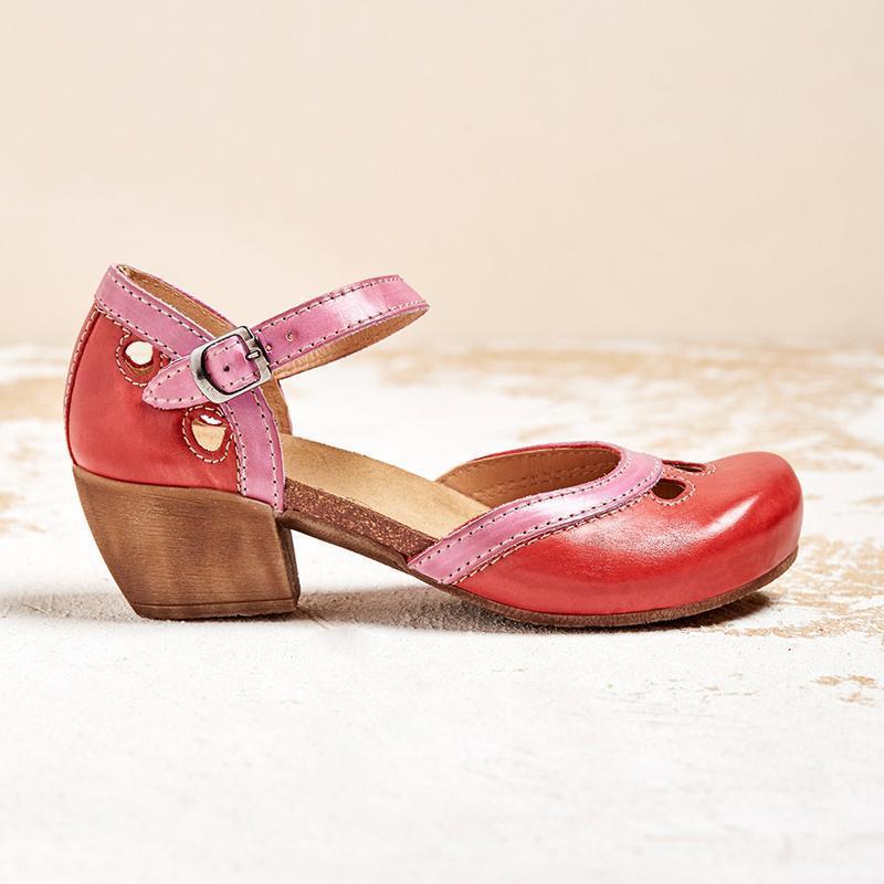 Comfortable low-heeled sandals for women | Amanda -7