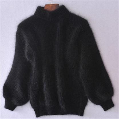 Loose-fit knit wool jumper for women | Aurelia -9