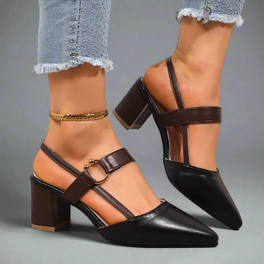 Classic comfort everyday heels for women | Elowen -3