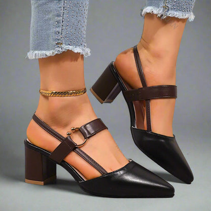 Classic comfort everyday heels for women | Elowen -3