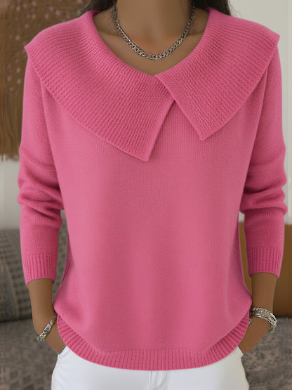 Soft collar winter jumper for women | Elowen -2