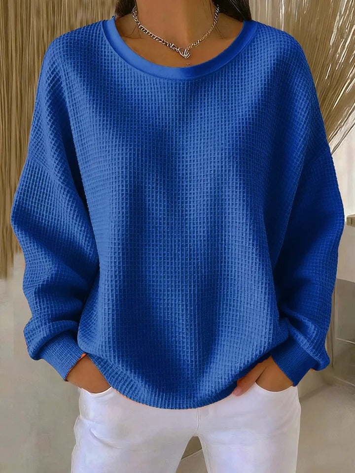Classic relaxed everyday knit sweater for women | Nova -6