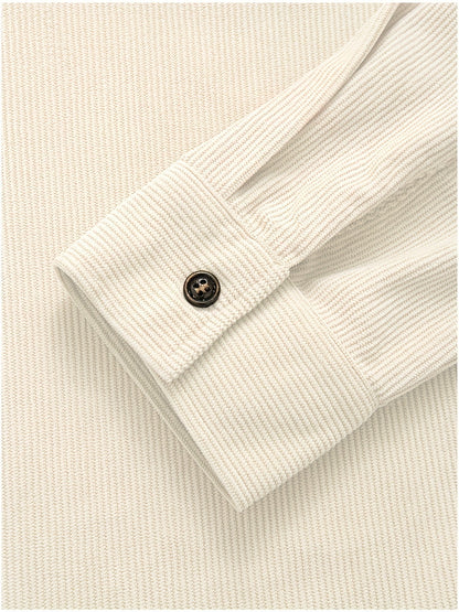 Classic textured cord everyday overshirt for men | Ellison -12