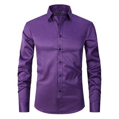 Aurelle Liam premium stretch button-up shirt for men