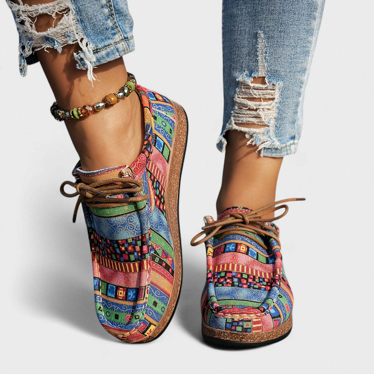 Bohemian comfort walking shoes for women | Leona -4