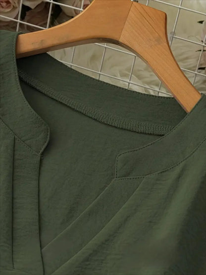 Chemisier long blouse for women -9