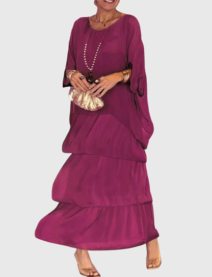 Long flowing elegant dress for women | Clara