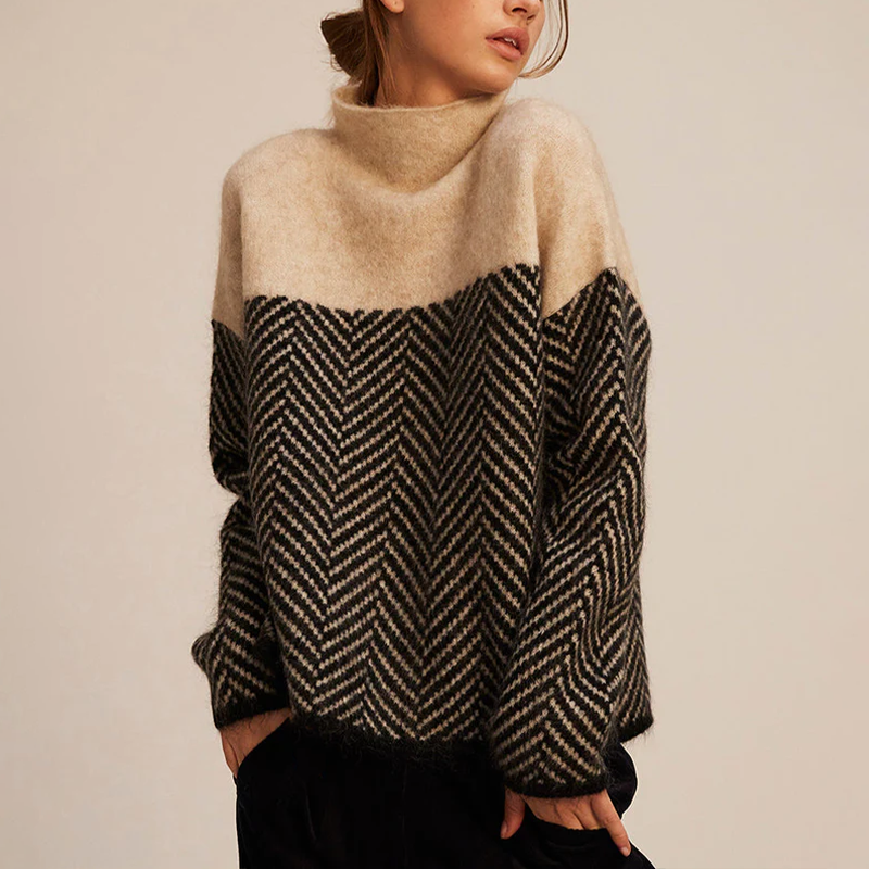 Loose-fit turtleneck jumper for women | Arla -1
