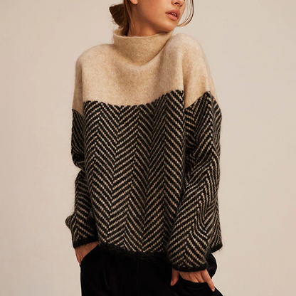 Loose-fit turtleneck jumper for women | Arla -1