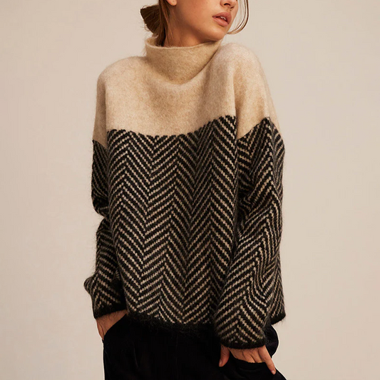 Loose-fit turtleneck jumper for women | Arla -1