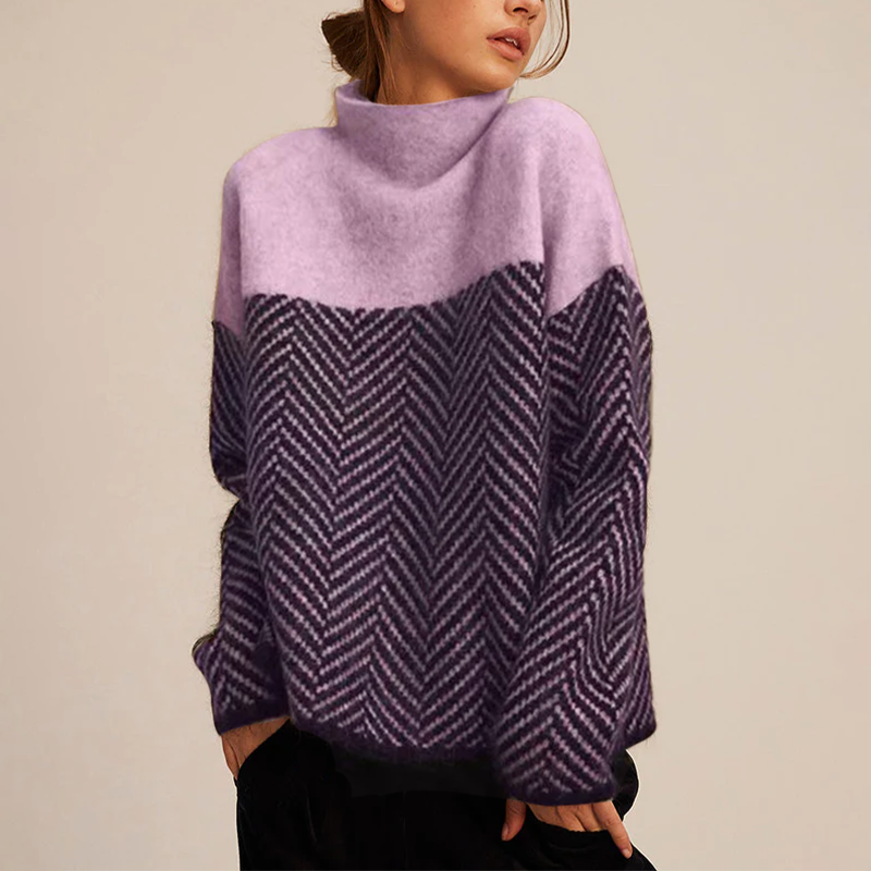 Loose-fit turtleneck jumper for women | Arla -3
