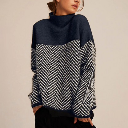 Loose-fit turtleneck jumper for women | Arla -2