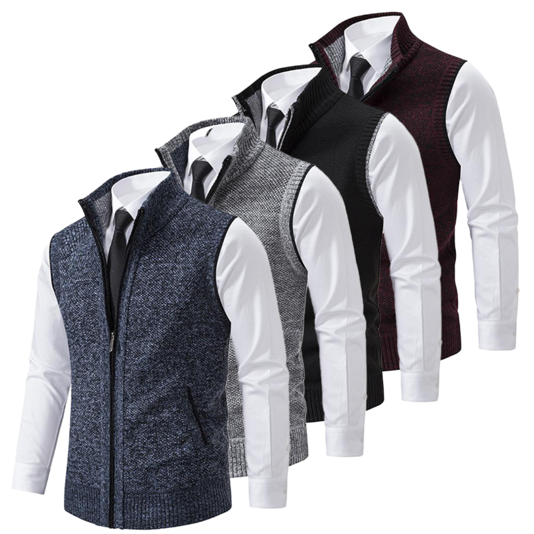 Elegant knitted Italian-style vest gilet for men | Kevin -7