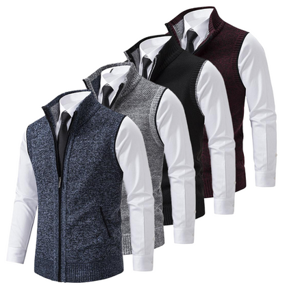 Elegant knitted Italian-style vest gilet for men | Kevin -7