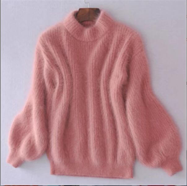 Loose-fit knit wool jumper for women | Aurelia -3
