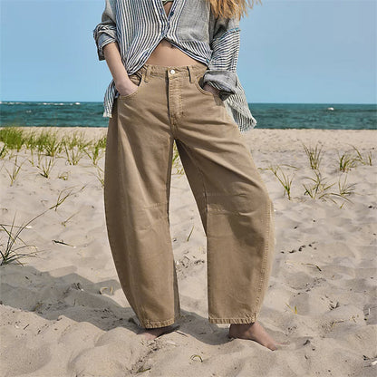 Aurelle Giselle comfortable wide-leg jeans for women