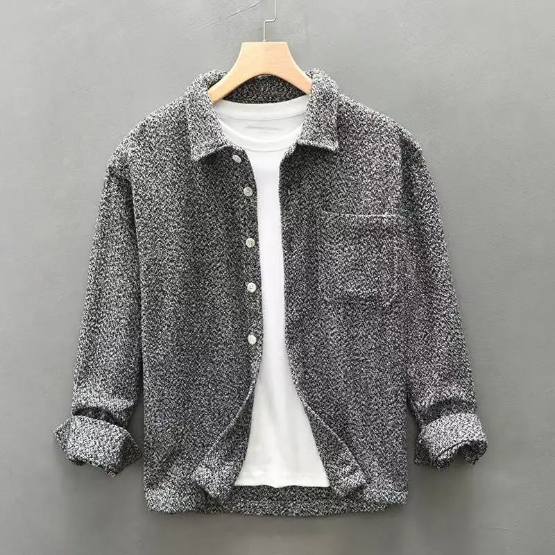 Cashmere button-up shirt for men | Elowen -3