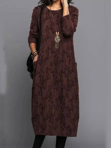 Relaxed floral midi dress for women | Amara -8