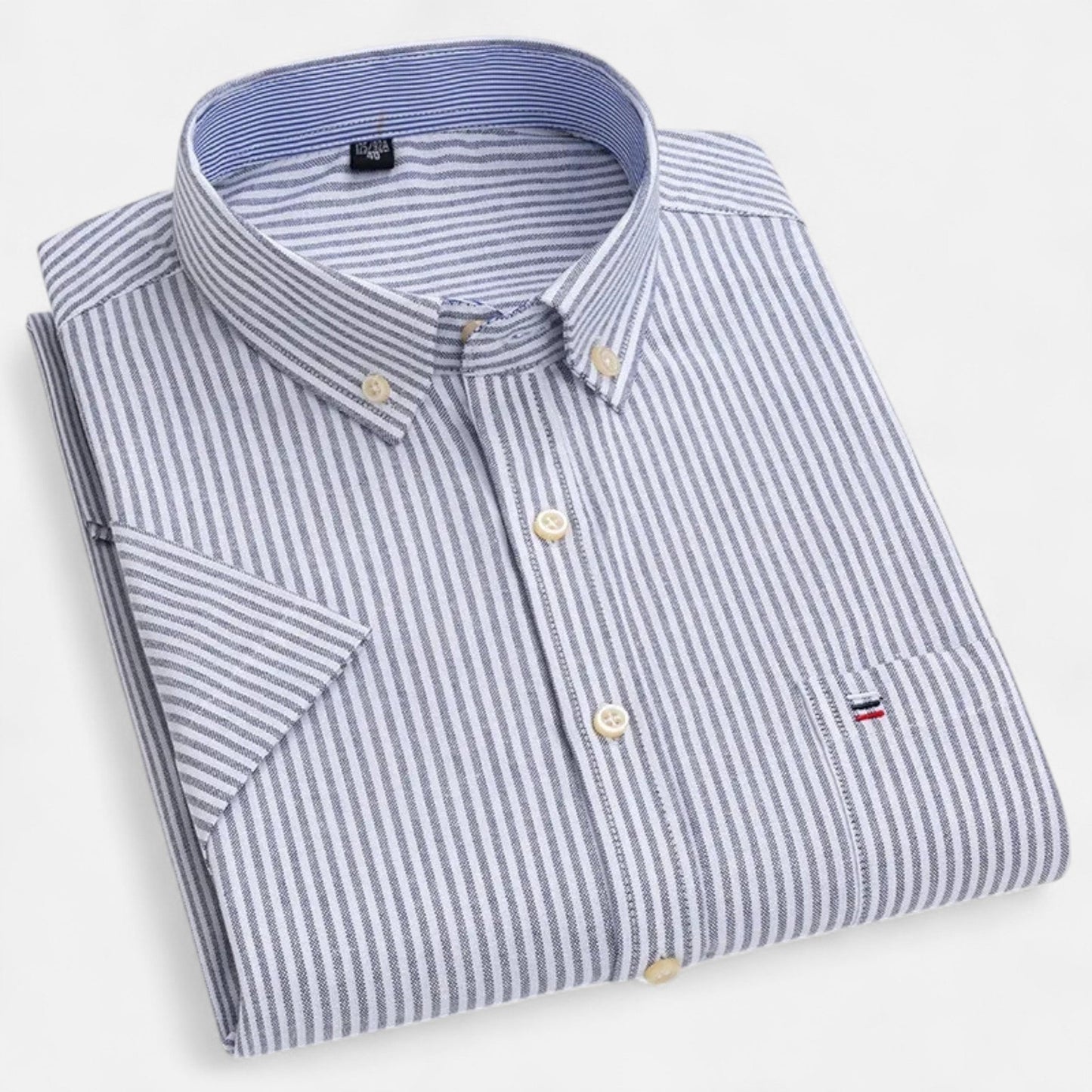 Classic oxford short-sleeve everyday shirt for men -11