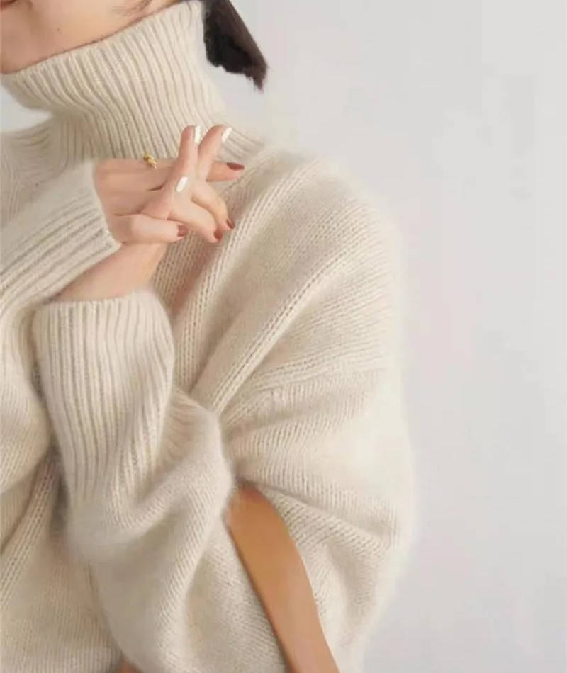 Soft knit turtleneck jumper for women | Elowen -7
