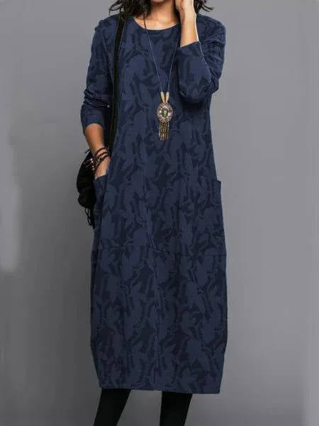 Relaxed floral midi dress for women | Amara -4