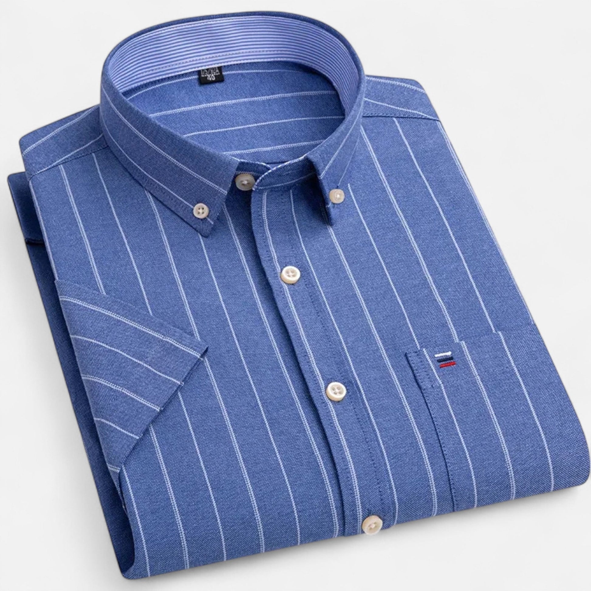 Classic oxford short-sleeve everyday shirt for men -5
