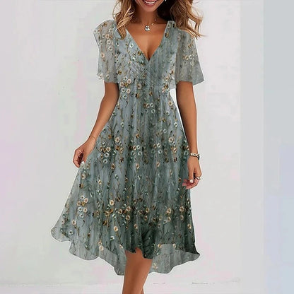 Elegant colourful dress for women | Liora -9