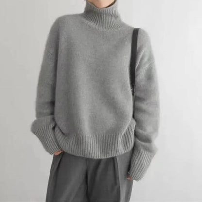Soft knit turtleneck jumper for women | Elowen -10