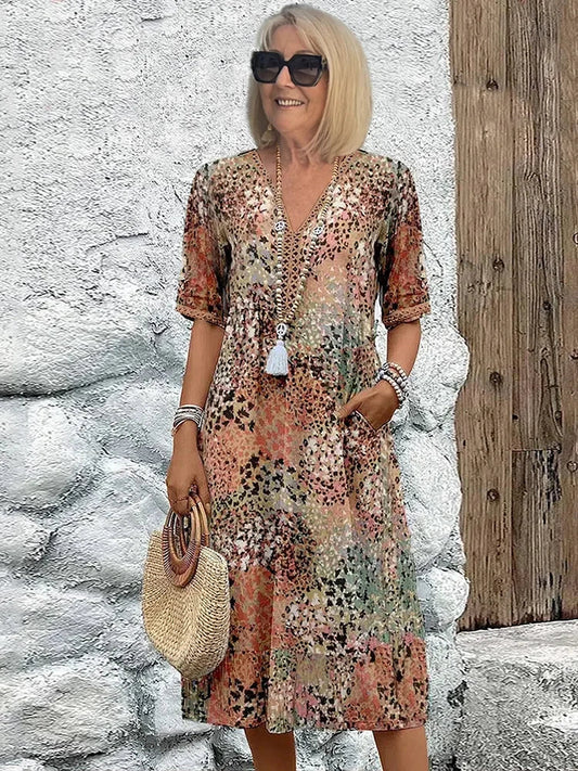 Harper midi dress for women -1