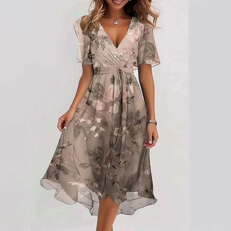 Colourful elegant dress for women -4