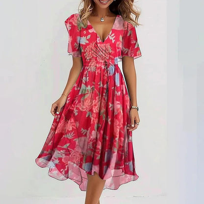 Elegant colourful dress for women | Liora -8