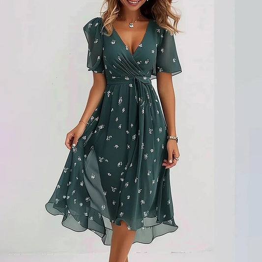 Colourful elegant dress for women -1