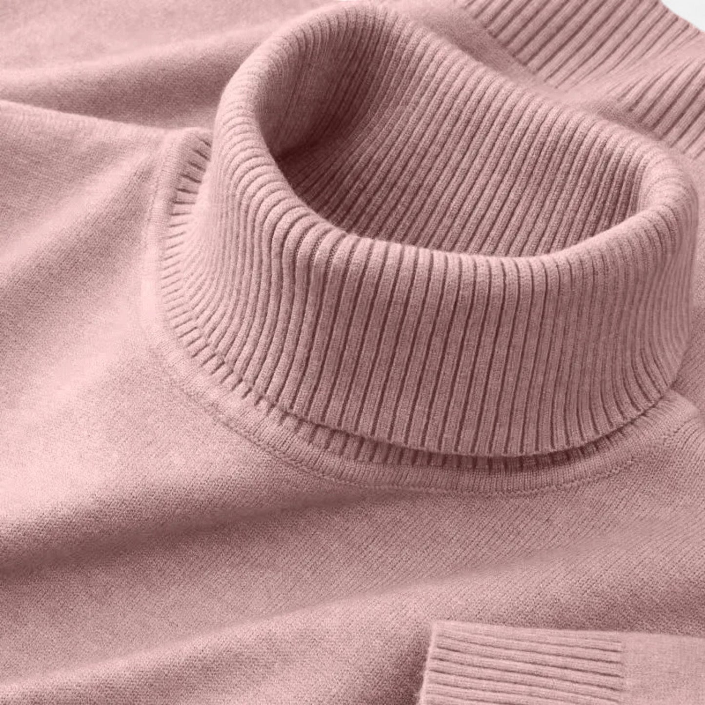 Classic knitted turtleneck sweater for men -7