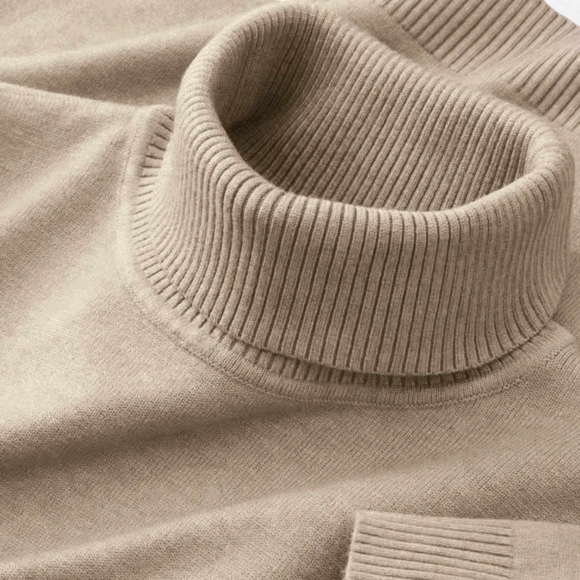Classic knitted turtleneck sweater for men -6