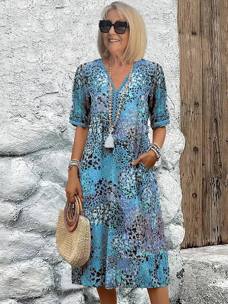 Harper midi dress for women -3