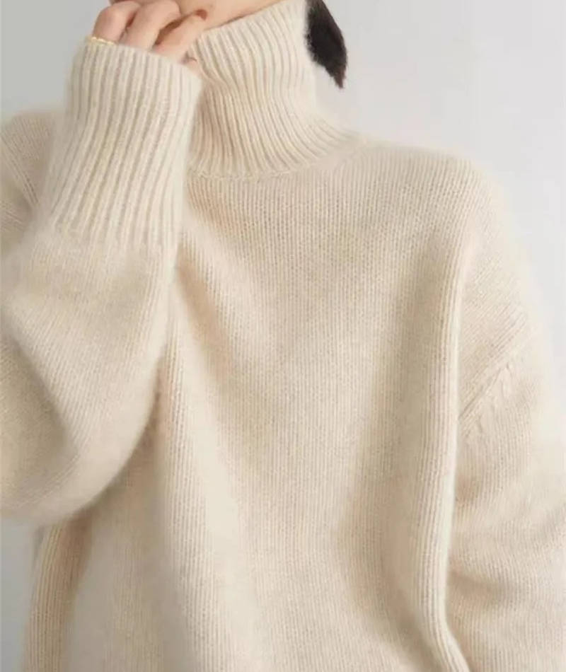 Soft knit turtleneck jumper for women | Elowen -6