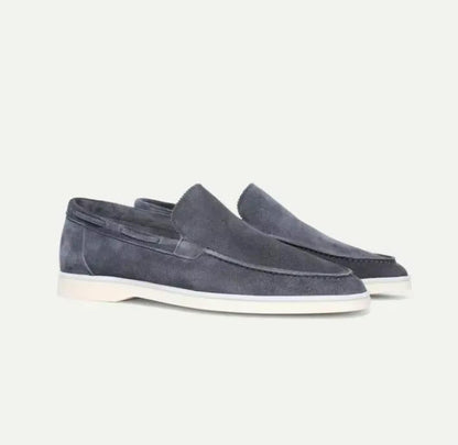 Classic slip-on suede yacht loafers for men | Alden -5