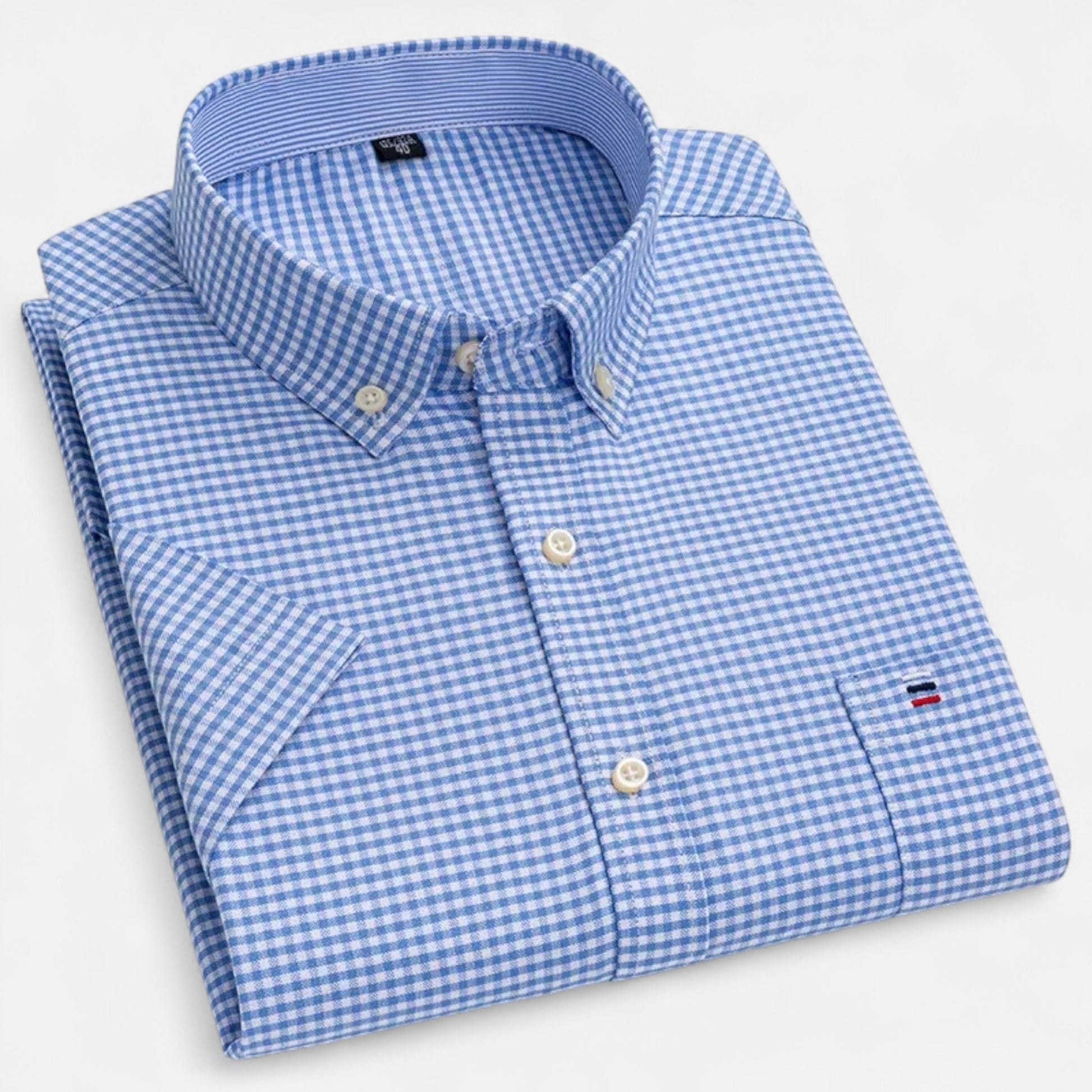 Classic oxford short-sleeve everyday shirt for men -6