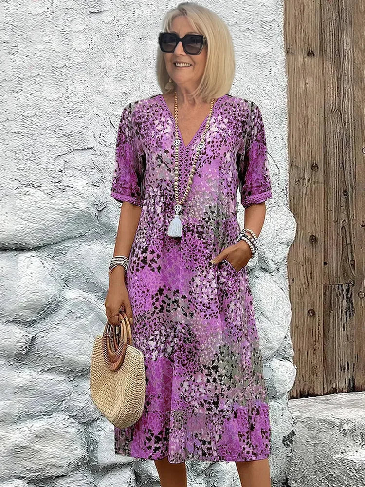 Harper midi dress for women -5