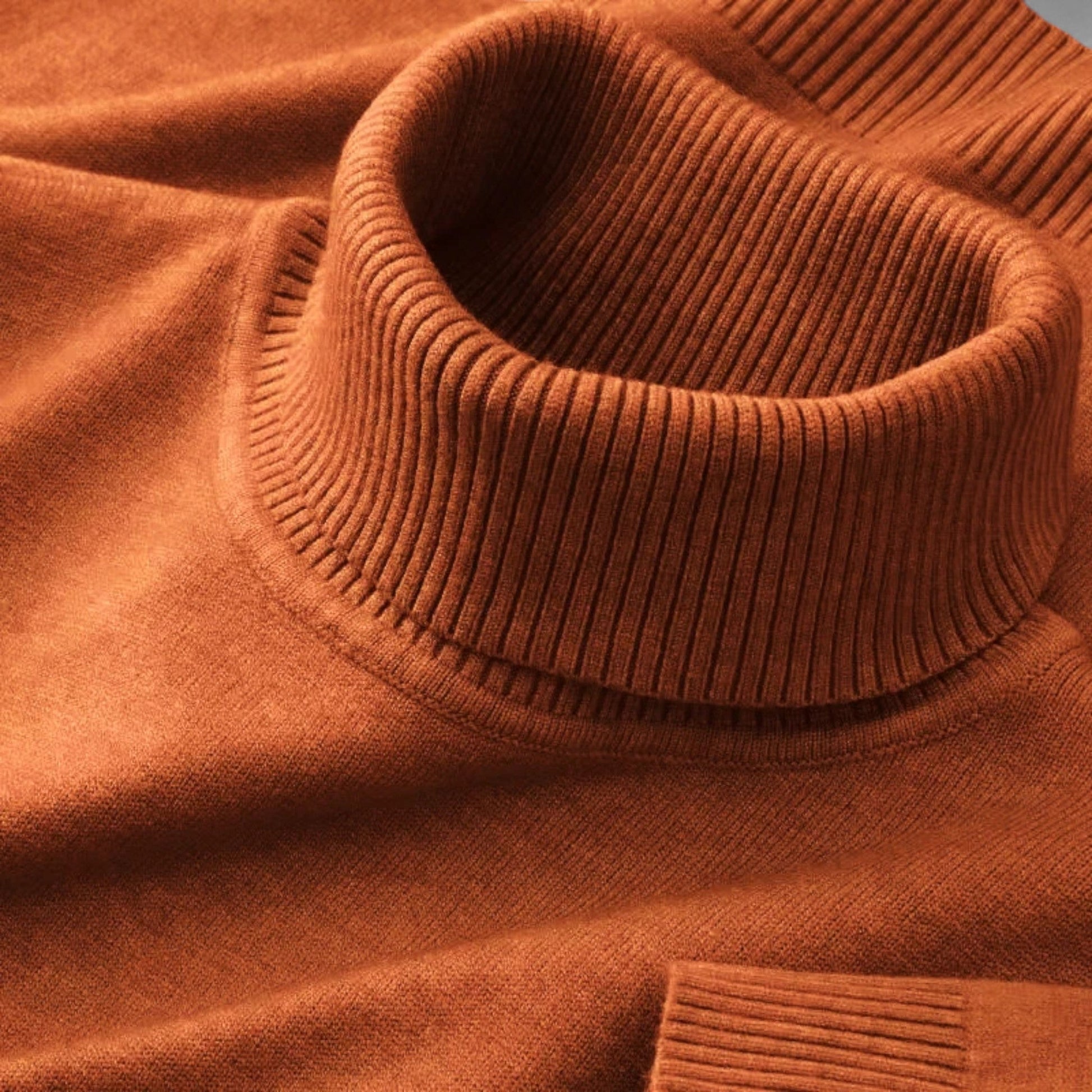 Classic knitted turtleneck sweater for men -10